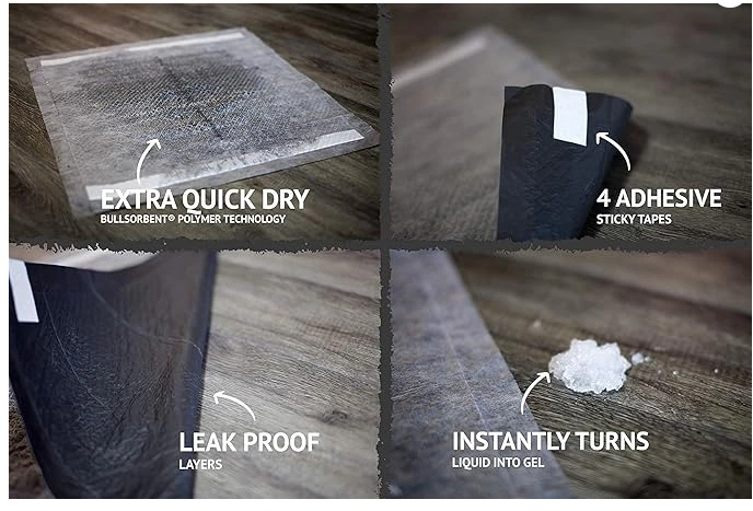 Bulldoglogy Carbon Black Puppy Pee Pads 